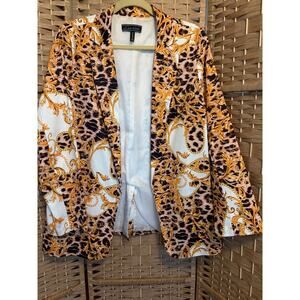 Love University Women's Blazer Gold Black Size XL